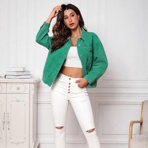 Emerald Dream Denim Jacket 💚✨